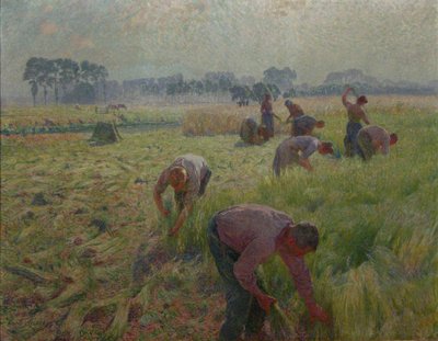 Raccolta del lino da Emile Claus